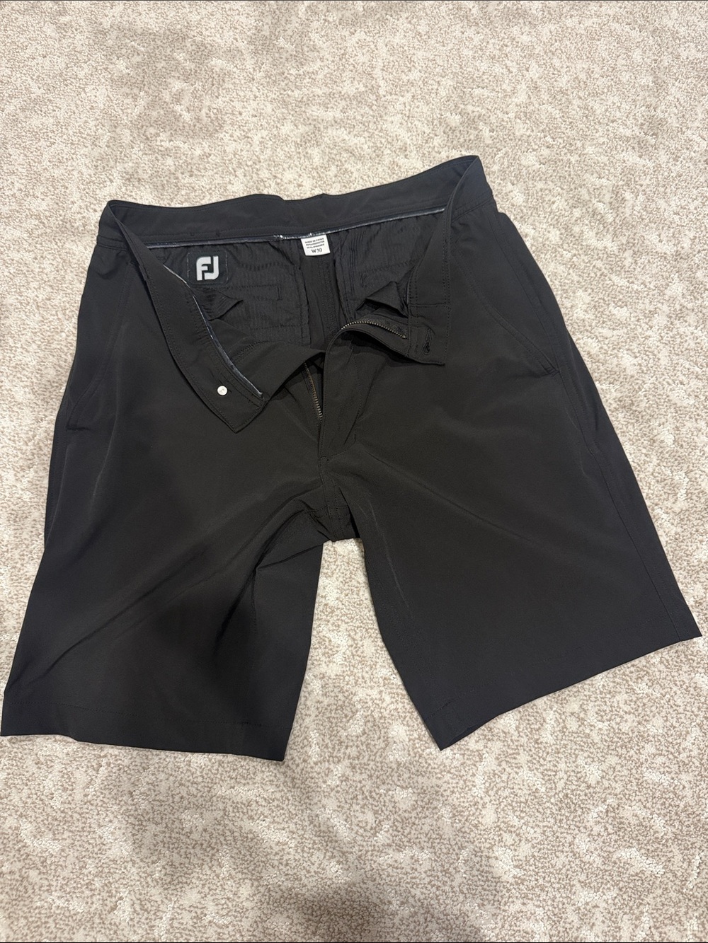 FootJoy Black Men's Athletic Golf Shorts
